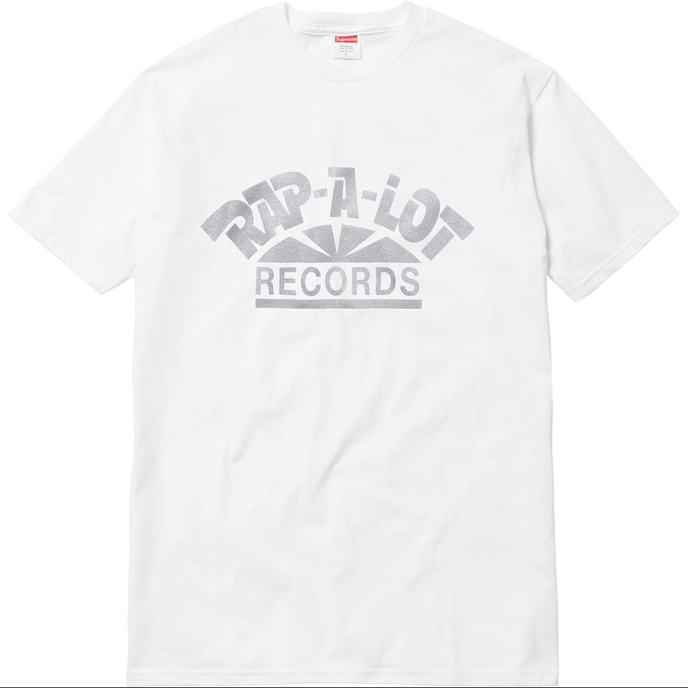 Supreme Rap-A-Lot Records Logo T-Shirt White SZ L